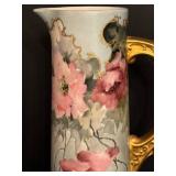 Antique Hand Painted Limoges Tankard / Antique Hand Painted WG & Co William Guerin Tankard