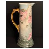 Antique Hand Painted Limoges Tankard / Antique Hand Painted WG & Co William Guerin Tankard
