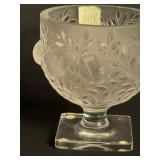 Elisabeth di Lalique Cut Crystal Vase