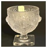 Elisabeth di Lalique Cut Crystal Vase