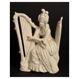 Pair of Vintage Capodimonte Blanc de China Figurines