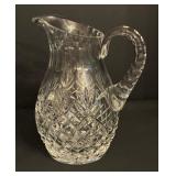 Vintage Crystal Beverage Pitcher and Vintage Crystal Compote