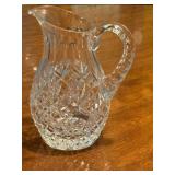 Vintage Crystal Beverage Pitcher and Vintage Crystal Compote