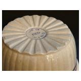 Vintage Red Wing Sponge Band Lidded Casserole Dish