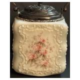 Antique Victorian Wavecrest Biscuit Jar