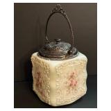 Antique Victorian Wavecrest Biscuit Jar
