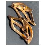 Vintage Runway Deco Monet Collar Necklace, Matching Earrings and Gold Plated Bracelet