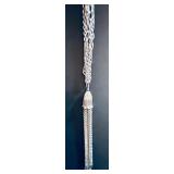 Vintage Silver Plated Tassel Cable Chain
