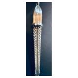 Vintage Silver Plated Tassel Cable Chain