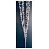 Vintage Silver Plated Tassel Cable Chain