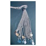 Vintage Silver Plated Tassel Cable Chain