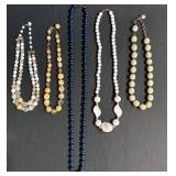 Vintage Beautiful Multi Colored Beads and Stone Necklaces