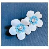 Gorgeous Grouping of Beaded, Ceramic, Flowers and Stone Earrings