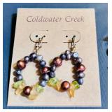 Gorgeous Grouping of Beaded, Ceramic, Flowers and Stone Earrings