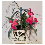 Bright Beautiful Faux Flowers and Unique Vases