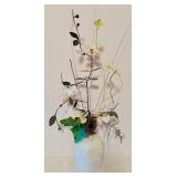 Bright Beautiful Faux Flowers and Unique Vases