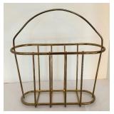 Vintage Brass Literature Stand