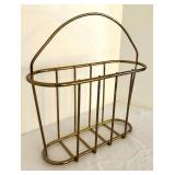 Vintage Brass Literature Stand