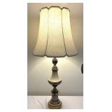 Beautiful Brass Accented Vintage Lamp