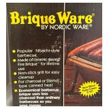 Vintage Brique Ware Hibachi Style BBQ Pot by Nordic Ware