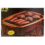 Vintage Brique Ware Hibachi Style BBQ Pot by Nordic Ware