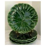 Vintage Cemar Serving Bowl and Four Plates
