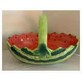 Vintage Floral Ice Bucket, Enamel Plates, Watermelon Bowl, Pitchers, Mugs and More!