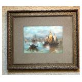 Lovely Vintage Seaside Motif Print