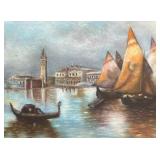 Lovely Vintage Seaside Motif Print