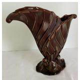 Vintage Royal Haeger Leaf Fan Vase