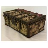 Vintage Ceramic Gothic Style Trinket Box