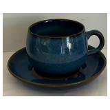 Denby Ramshead English Stoneware Cups and Saucers