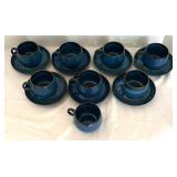 Denby Ramshead English Stoneware Cups and Saucers