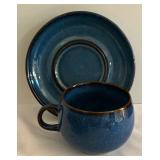 Denby Ramshead English Stoneware Cups and Saucers