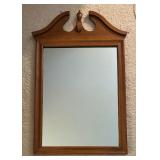 Vintage Wooden Wall Mirror