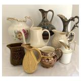 Variety of Vintage of Pitchers