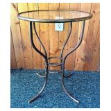 Glass Top Accent Table