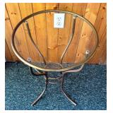 Glass Top Accent Table