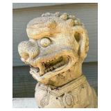 Cement Foo Dog Decor