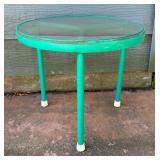 Gorgeous Green Glass Top Table