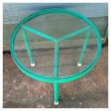 Gorgeous Green Glass Top Table
