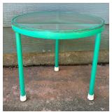 Gorgeous Green Glass Top Table