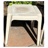 Remarkable Resin Chairs and Table