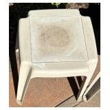 Remarkable Resin Chairs and Table