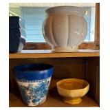 Shelf, Planters and Pots