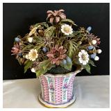 "Fleurs des Siècles" Metal Floral Decor Designed by Jane Hutcheson