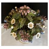 "Fleurs des Siècles" Metal Floral Decor Designed by Jane Hutcheson