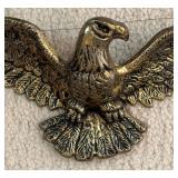 Majestic Golden Brass Eagle Decorative Wall Hanging