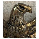 Majestic Golden Brass Eagle Decorative Wall Hanging