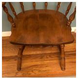 Charming Vintage Wooden Curved Back Chair